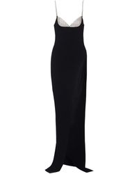 Balmain - Dress With Shimmering Crystals - Lyst