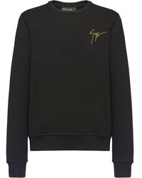Giuseppe Zanotti Embroidered Logo Sweatshirt - Black