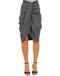 Isabel Marant GONNA IN JERSEY DI LANA - Grigio