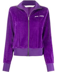 Palm Angels Giacca sportiva in ciniglia - Viola