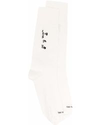 Off-White c/o Virgil Abloh Hands Off Logo Socks - White