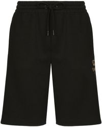 Dolce & Gabbana - Embroidered Track Shorts - Lyst