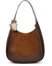 Stella McCartney - Tote Hobo Morbida con Logo small - Lyst