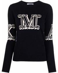 Max Mara Sweaters Blue - Black