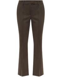 The Attico - Pantaloni in gabardine di lana - Lyst