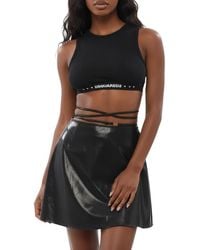 Versace - Solid Mini Skirt - Lyst