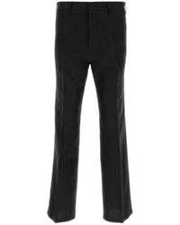 Prada - Flat Front Pants - Lyst