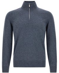 Brunello Cucinelli - Half-Zip Sweater - Lyst