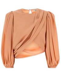 Chloé - Crepe Top - Lyst