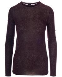 Pinko - Dark Embellished Round Neck Sweater - Lyst