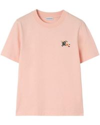Burberry - Logo Crew Neck T-Shirt - Lyst
