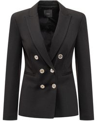 Pinko - Solid Shawl Lapel Blazer - Lyst