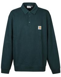 Carhartt - Long Sleeves Logo Polo - Lyst
