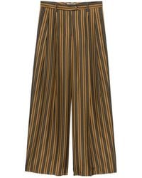Alberto Biani - Straight Flat Front Pant - Lyst
