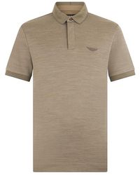 BOSS - Cotton And Wool Blend Polo - Lyst