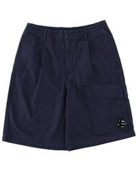 C.P. Company - C.P. Company Boxy Fit Cotton Cargo Shorts - Lyst