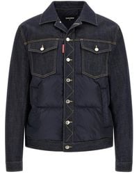 DSquared² - Quilted Shirt Collar Jacket - Lyst