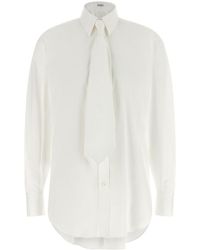 Brunello Cucinelli - Cotton Blouse - Lyst