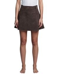 DIESEL - Dark Solid Mini Skirt - Lyst