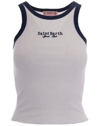 MC2 Saint Barth - Logo Round Neck Top - Lyst