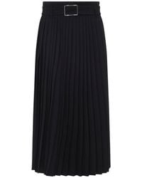 Sportmax - Pleated Calf Length Skirt - Lyst