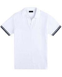 Fay - Solid Shirt Collar Polo - Lyst