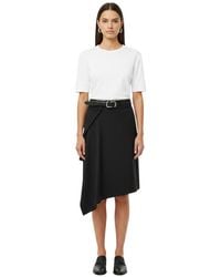 The Attico - Solid Midi Skirt - Lyst