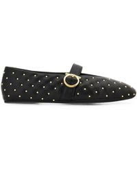 Ferragamo - Leather Quilted Ballet Flats - Lyst