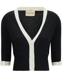 Valentino - Solid V Neck Sweater - Lyst