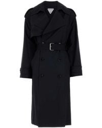 Bottega Veneta - Wool Trench Coat - Lyst