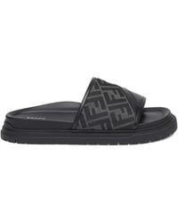 Fendi - Logo Sandals - Lyst
