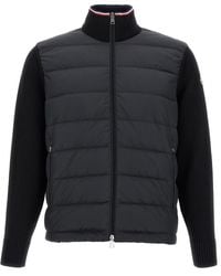 Moncler - Padded Zip-Up Cotton Cardigan - Lyst