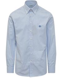 Etro - Light Slim Stripes Shirt - Lyst