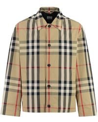 Burberry - Shirt Collar Jacket - Lyst