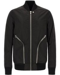 Rick Owens - 'Heizer Flight' Bomber Jacket - Lyst