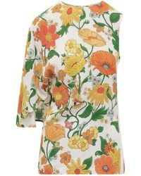 Stella McCartney - Floral Round Neck Top - Lyst