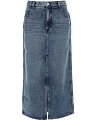 Isabel Marant - Solid Midi Skirt - Lyst