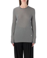 Tom Ford - Crew Neck Striped Top - Lyst