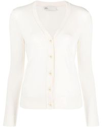 Tory Burch - Wool And Silk Blend Cardigan - Lyst