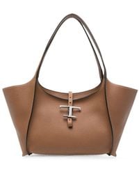 Tod's - T-Timeless Top Zip Large Tote - Lyst