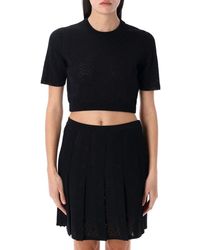 Givenchy - Monogram Cropped T-Shirt - Lyst