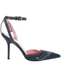 DSquared² - Denim Ankle-Strap Pumps - Lyst