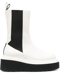 3Juin - Luna Leather Ankle Boots - Lyst