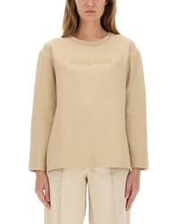 Max Mara - Logo Crew Neck Sweatshirt - Lyst