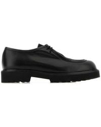 Max Mara - Leather Track Lace-Up Shoes - Lyst