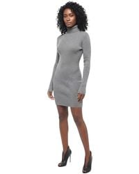 DSquared² - Knitted Turtle Neck Mini Dress - Lyst
