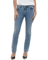 DIESEL - Slim Mid Rise Jeans - Lyst