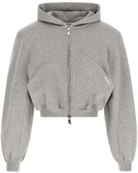 The Attico - Cropped Hoodie - Lyst