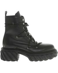 Off-White c/o Virgil Abloh - Solid Tractor Boots - Lyst