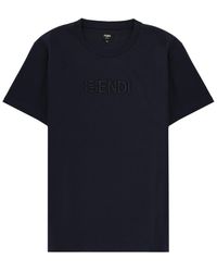 Fendi - Dark Logo T-Shirt - Lyst